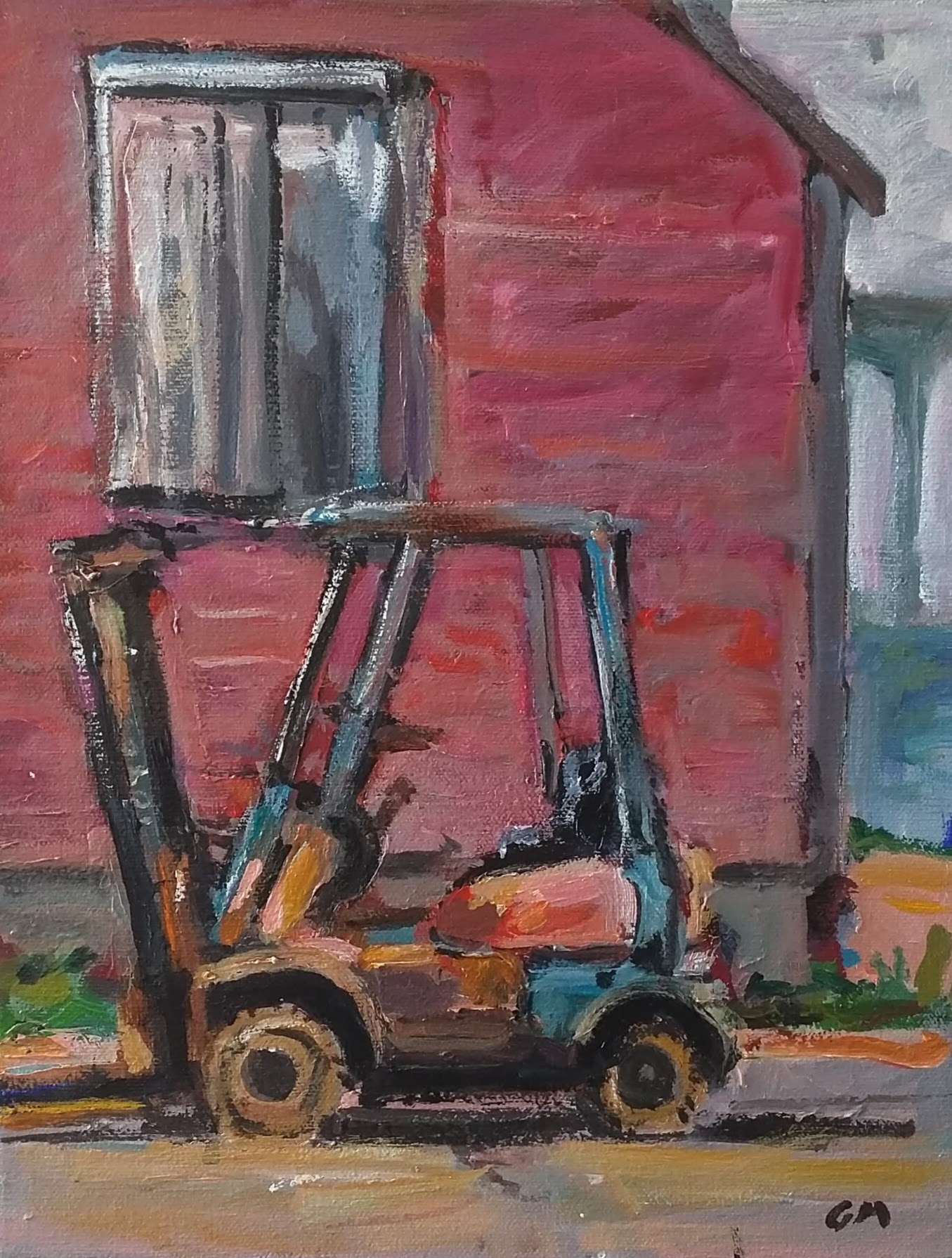Forklift Geer Morton Paintings